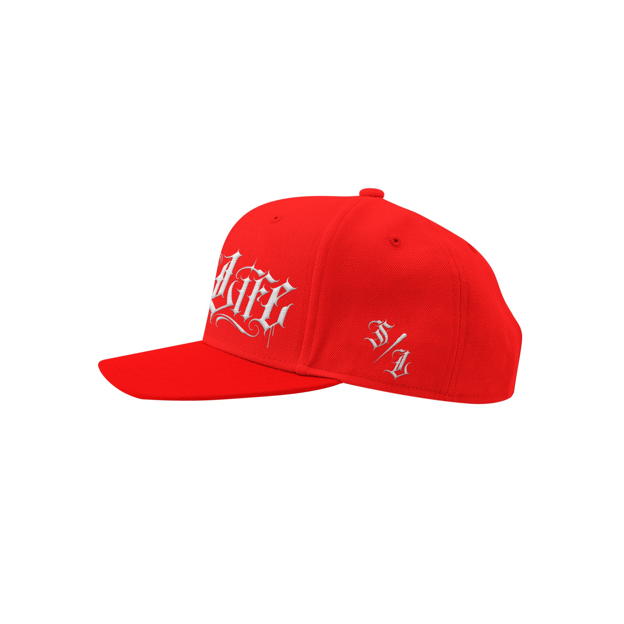 SMUTLIFE FREEHAND SCRIPT Red Snapback