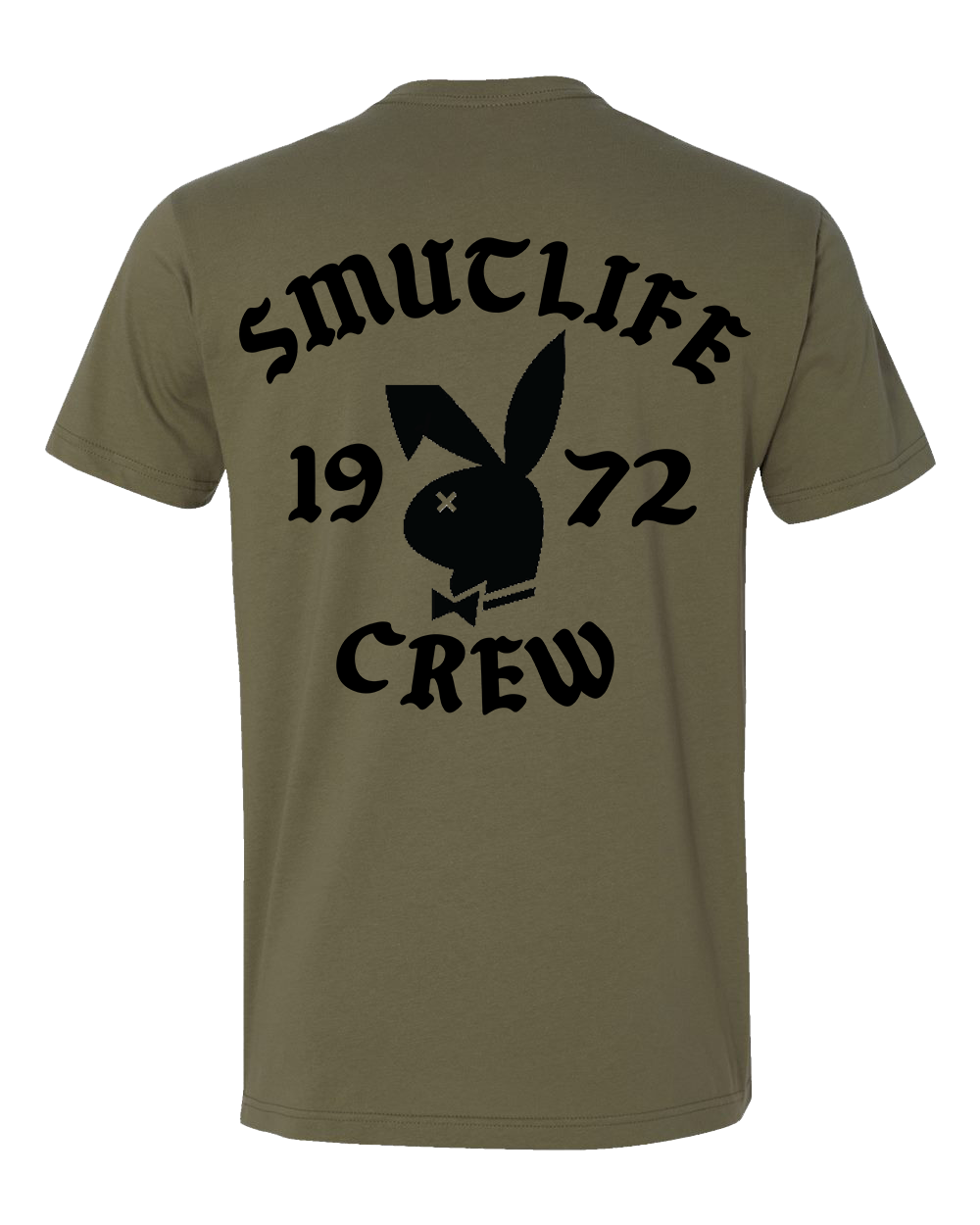 Army Green Smutlife Crew Bunny 1972 t-shirt