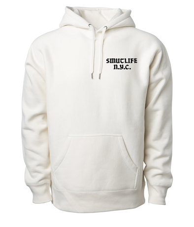 White SMUTLIFE Crew RABBIT HOODIE