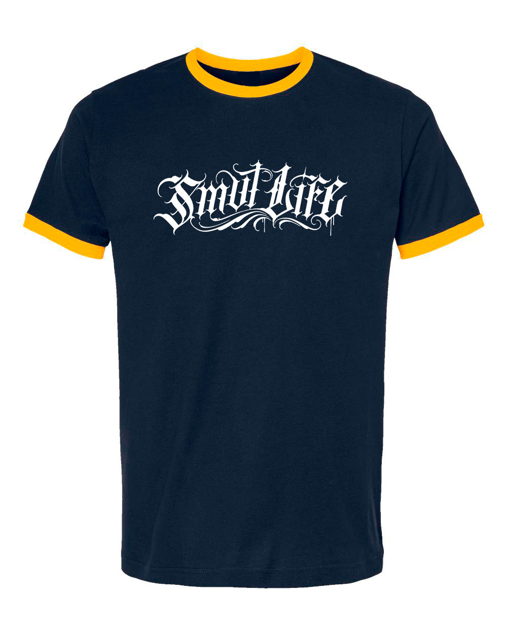 SMUTLIFE FREEHAND SCRIPT Ringer Tee