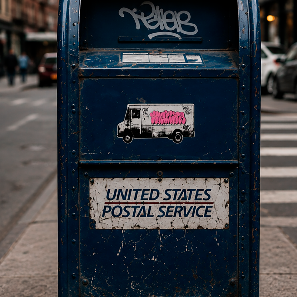 SMUTLIFE THROWIE BREAD TRUCK Sticker