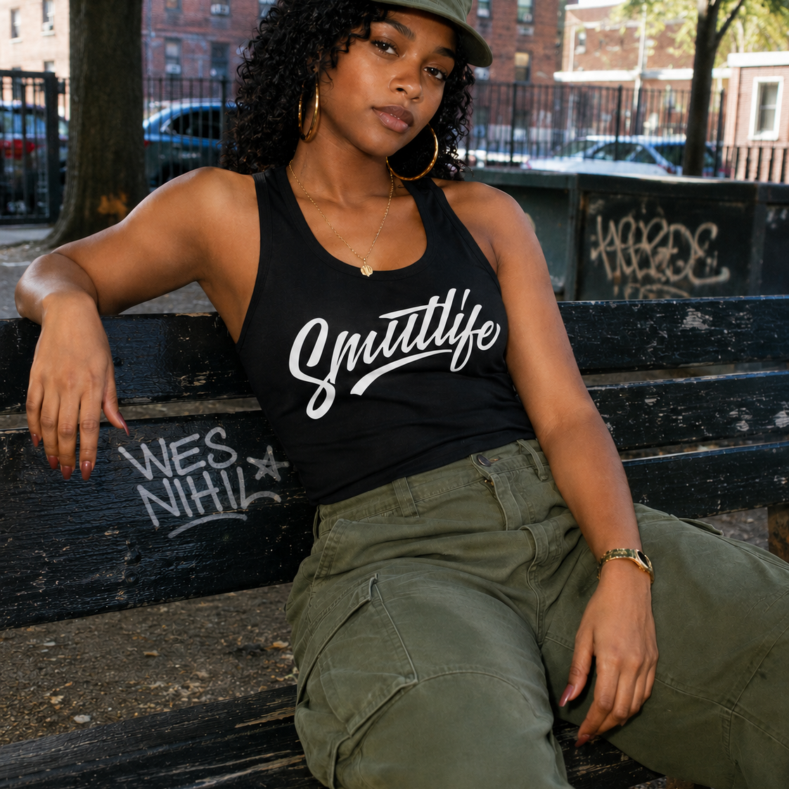 Smutlife Calligraphy Script Tank Top