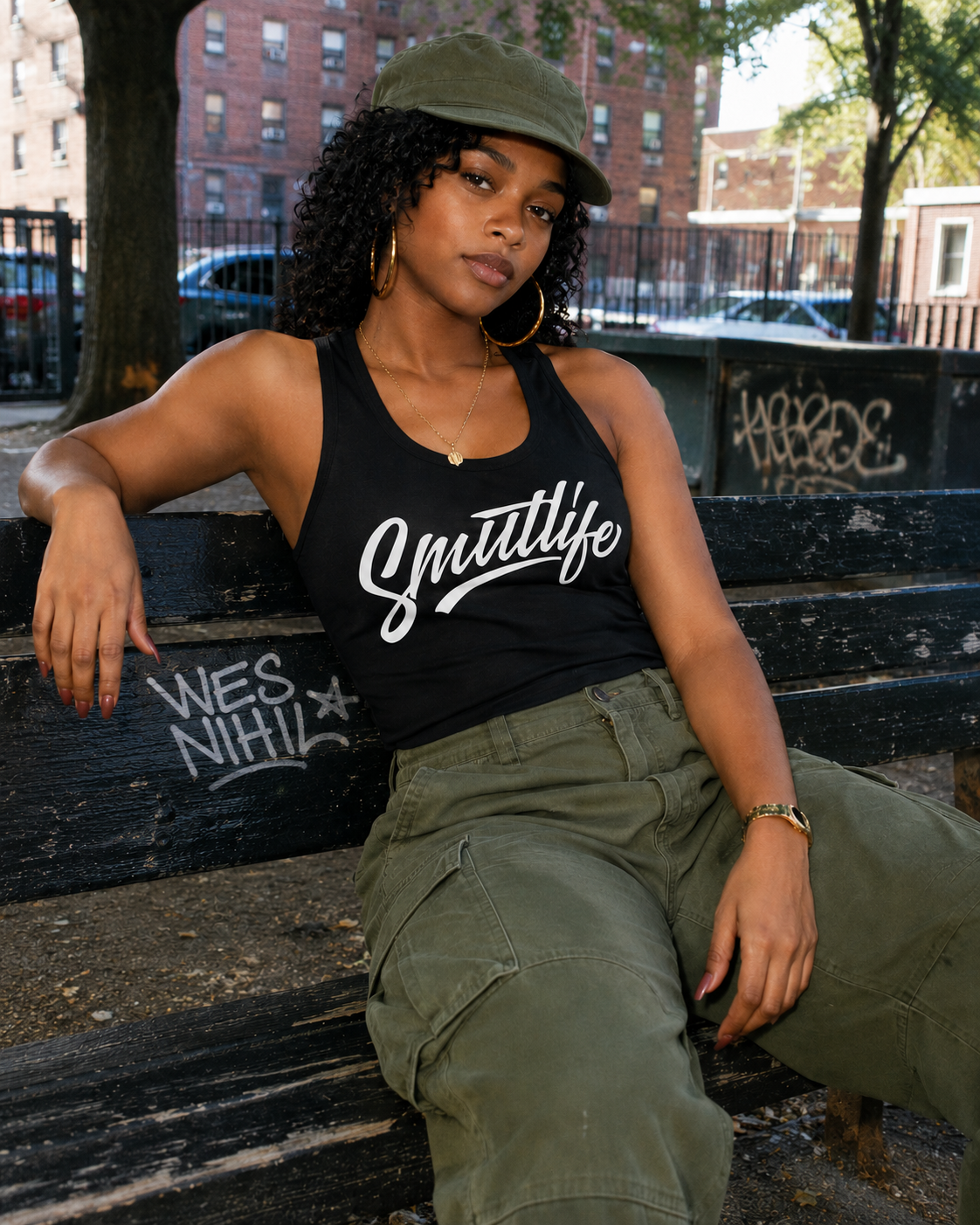Smutlife Calligraphy Script Tank Top