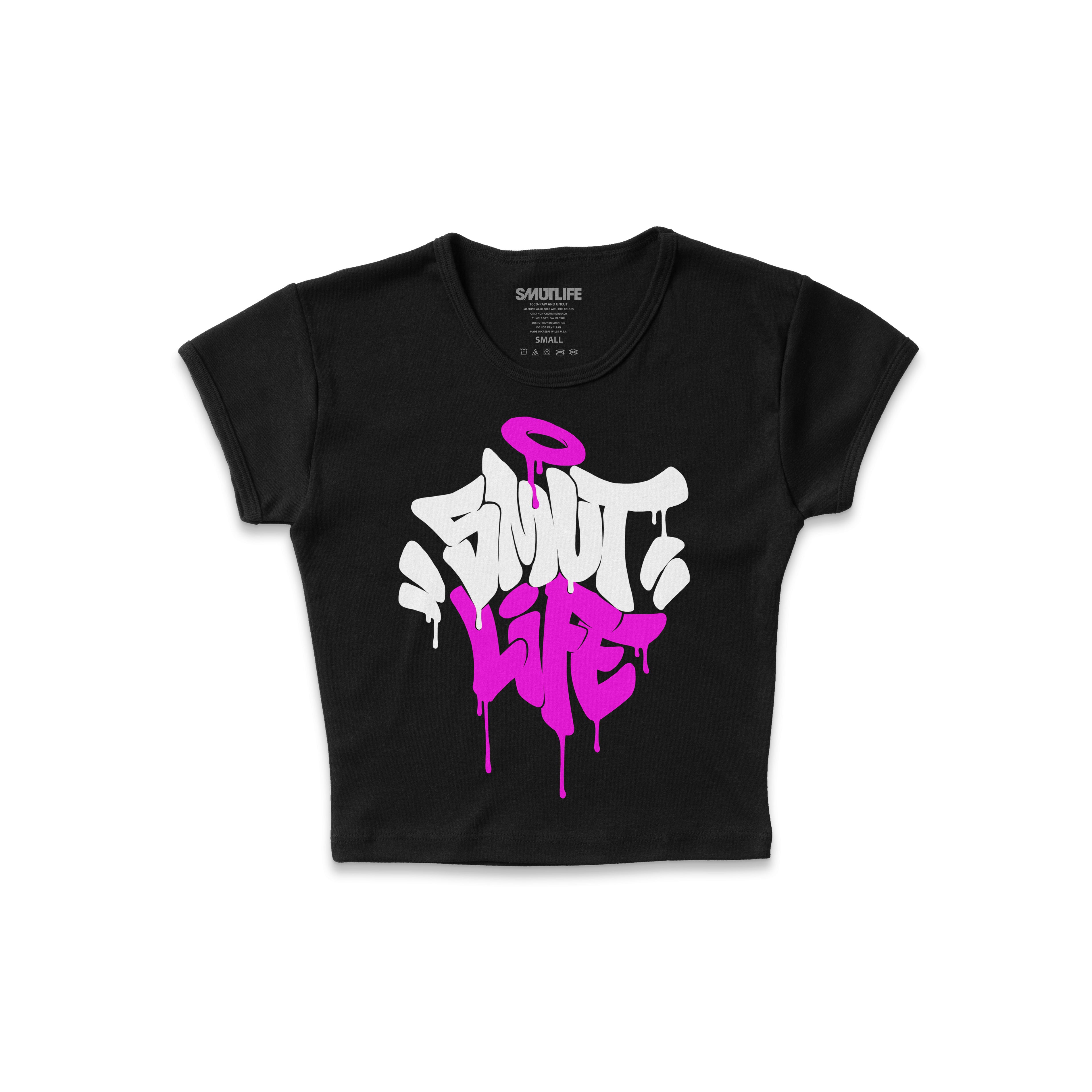 Smutlife PURPLE DRIP Crop T-Shirt