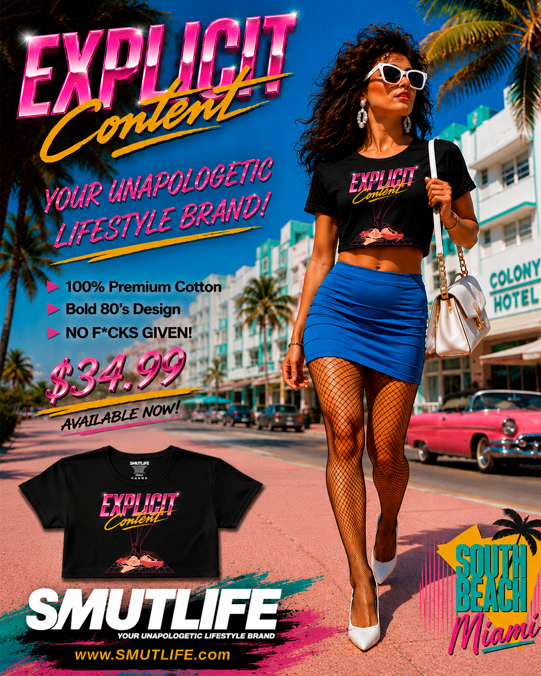 EXPLICIT CONTENT Crop Tee