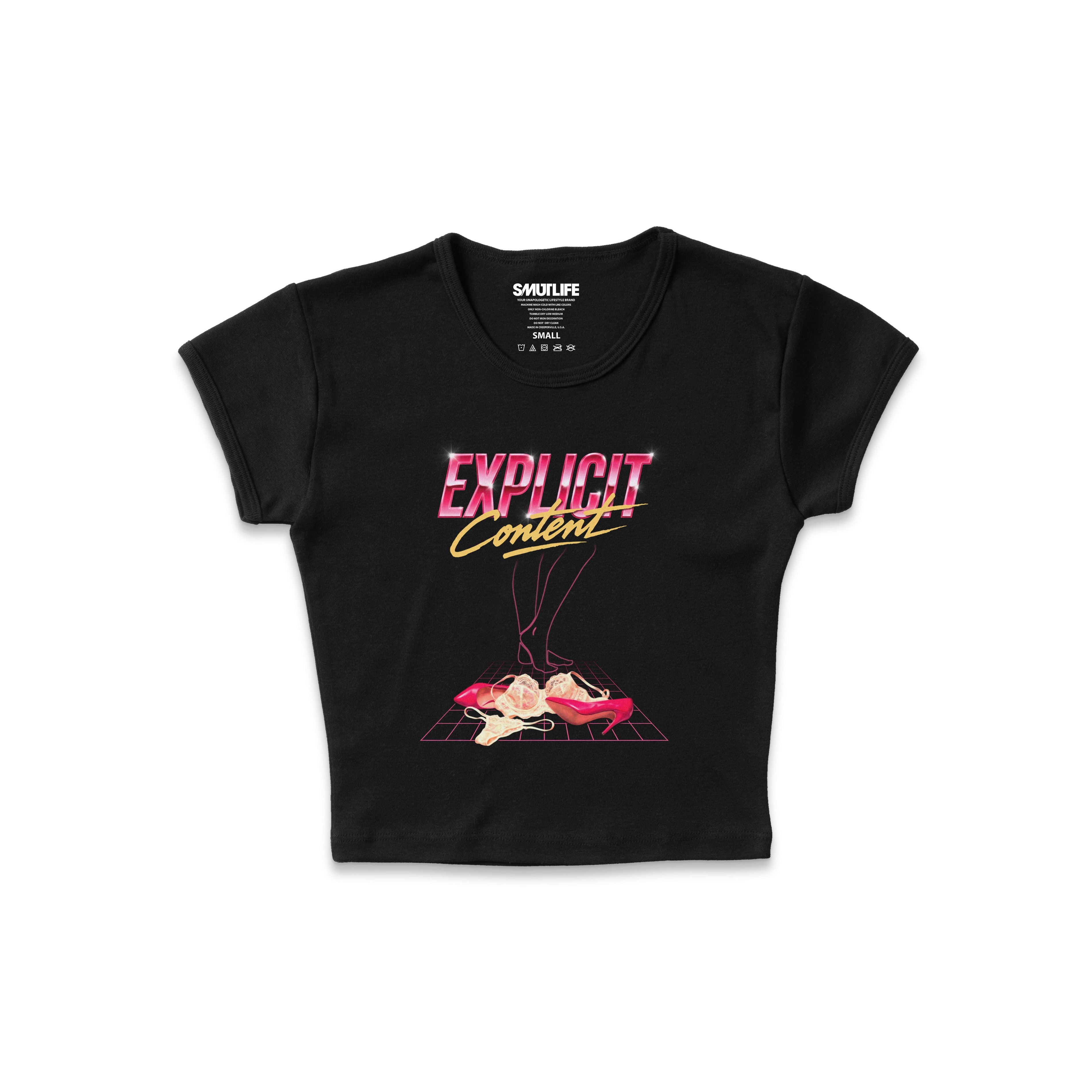 EXPLICIT CONTENT Crop Tee