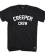 Black Smutlife Original CREEPER CREW men's tee with white "CREEPER CREW" text, 100% combed cotton.