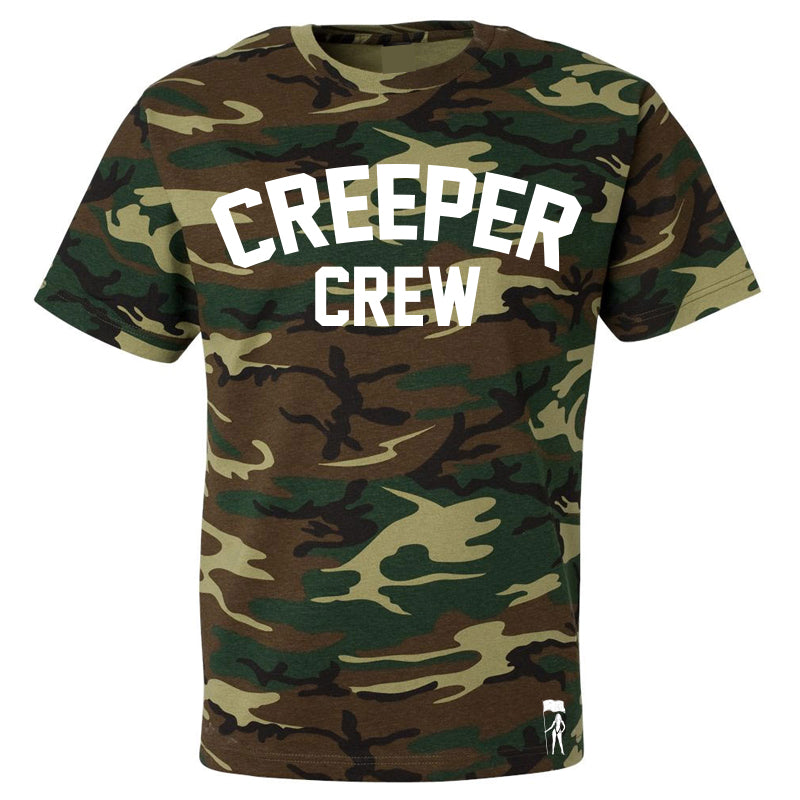Smutlife Brand Camo CREEPER CREW t-shirt