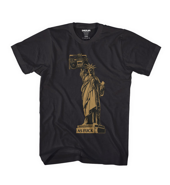 SMUTLIFE INDEPENDENT AS FUCK Lady Liberty T-Shirt